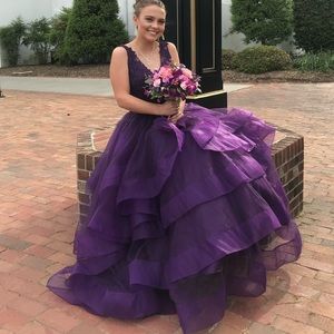 Purple prom dress